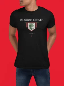 t-shirt mockup of a cropped face man with hands in his back